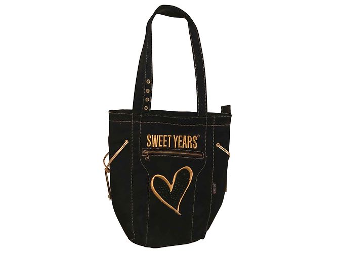 Autre Marque Borsa Sweet Years Nera in Cotone Nero