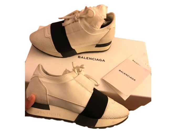 Balenciaga Sneakers White Leather  ref.108071