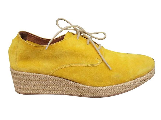 Derbies Sessun Bloom en daim jaune