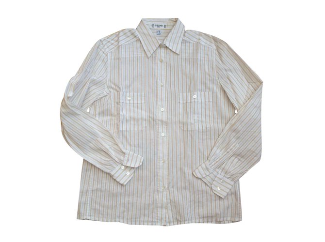 Céline Vintage cotton shirt White  ref.108102