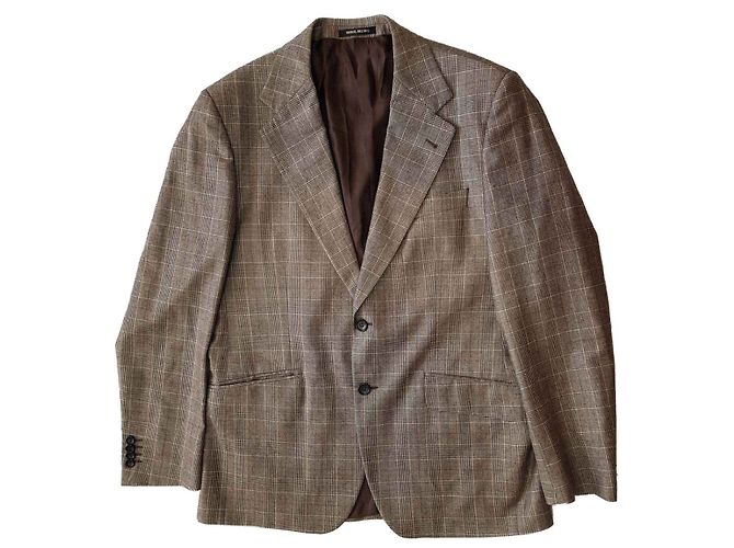 Autre Marque Manuel Ritz Pipo Check Tartan Wool Blazer Multiple colors