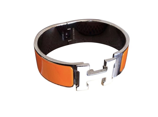 Hermès Klick Klack Orange Metall  ref.108149