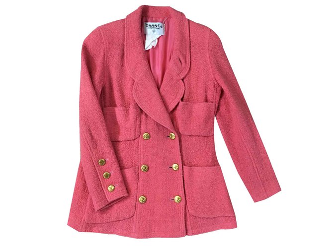 Chanel Jackets Pink Tweed ref.108284 - Joli Closet