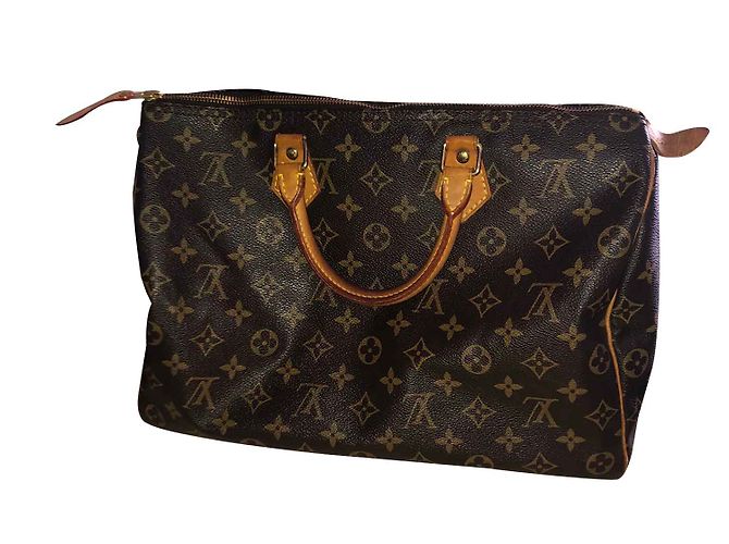 Louis Vuitton Speedy 35 Handtasche aus braunem Leder