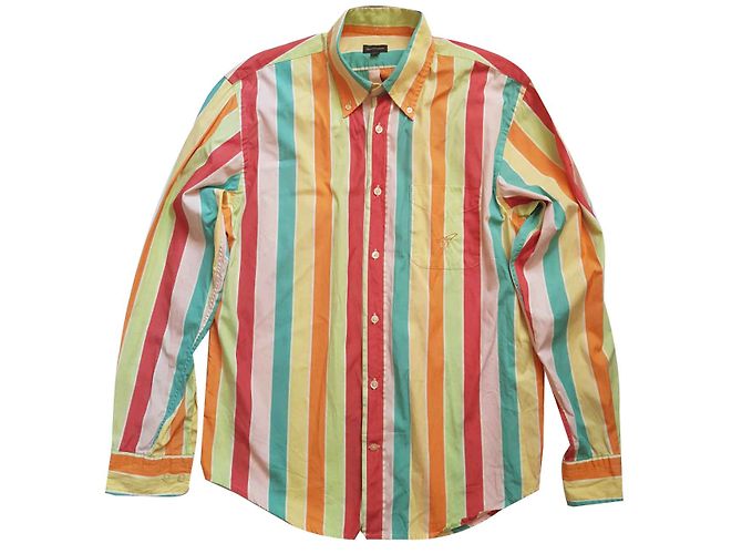 Camisa de rayas de algodón Henry Cotton's Multicolor