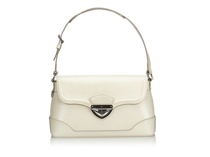 Louis Vuitton Epi Bagatelle PM White Cream Leather ref.108373 - Joli Closet