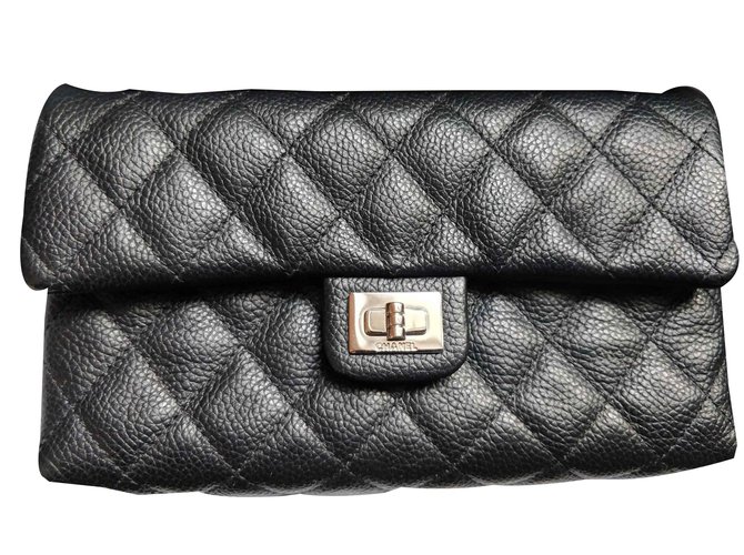 Chanel Belt uniform bag Black Leather  ref.108442