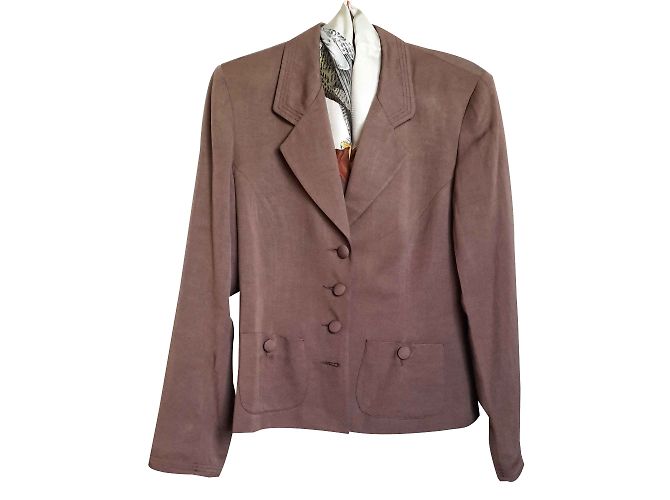 Giacca Gerard Darel Marrone Chiaro in Lino e Viscosa