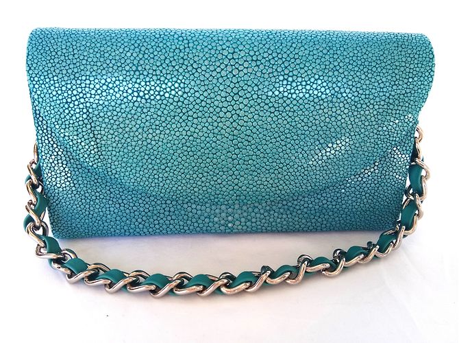Autre Marque Türkis-Handtasche