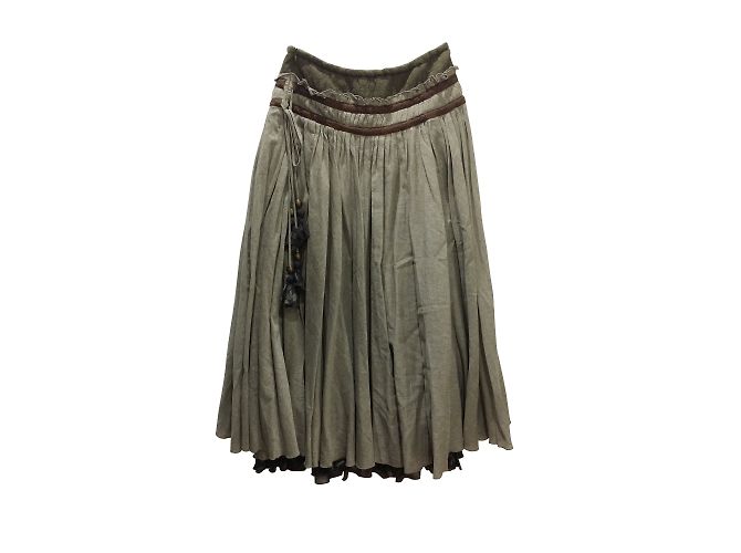 Autre Marque Falda Artka gris estilo bohemio