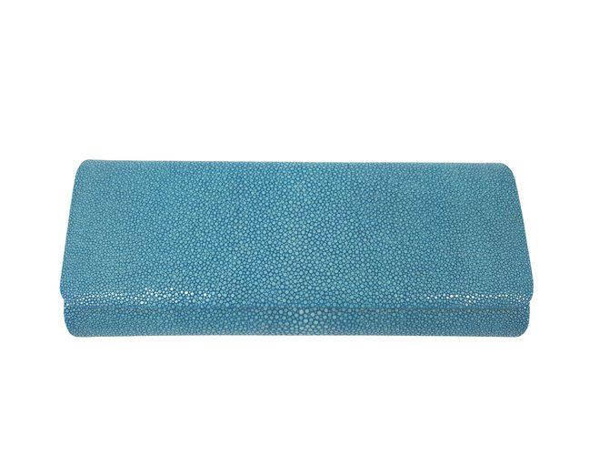 Turquoise Stingray Clutch Bag