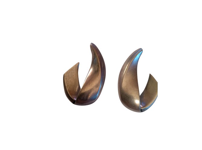 Saint Laurent Earrings Silvery Metal  ref.108573