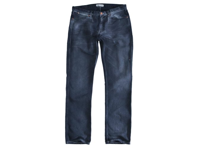 Acne Pants Grey Cotton  ref.108596