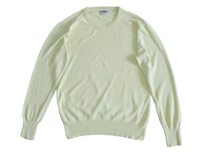 Acne Sweaters Yellow Cotton  ref.108597