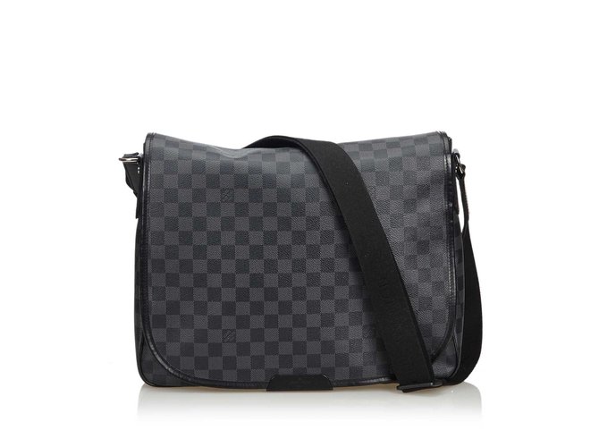 Louis Vuitton Daniel MM Damier Graphite Canvas Crossbody Bag on SALE