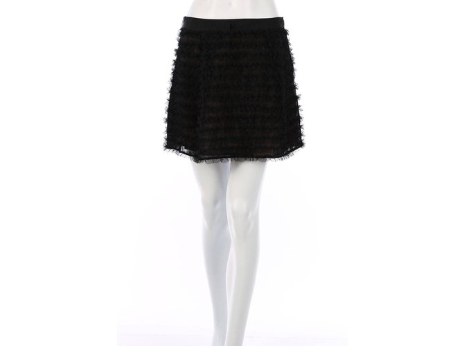 By Malene Birger Skirts Black Cotton Viscose  ref.108658