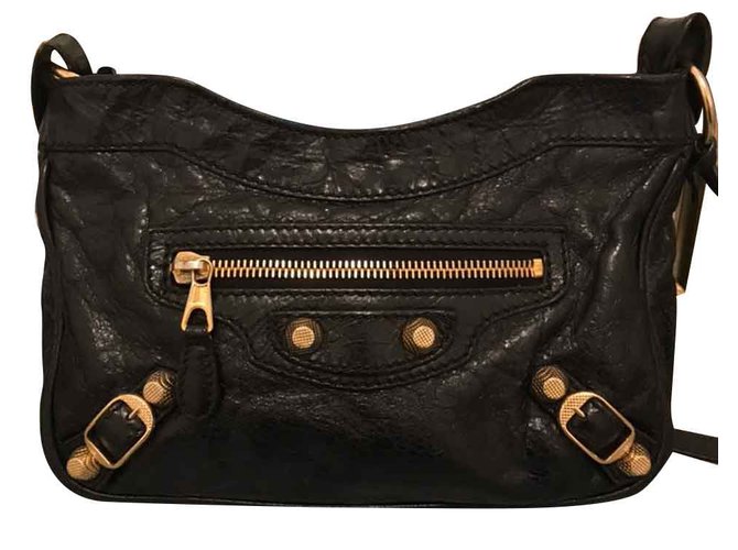Balenciaga leather hip bag Black ref.108707 -