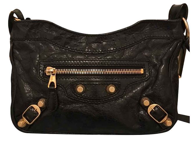 Balenciaga de couro Preto