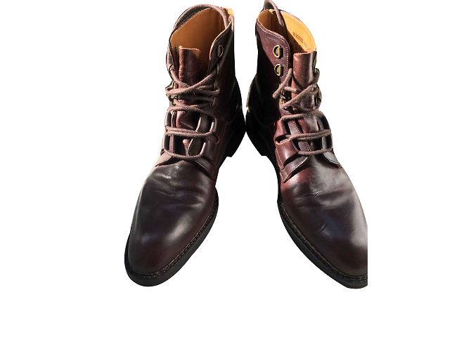 Autre Marque Bowen Boots Dark Brown Leather Size 44