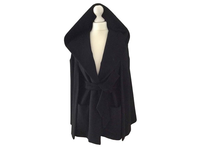 Max Mara Coats, Outerwear Black Wool  ref.108735