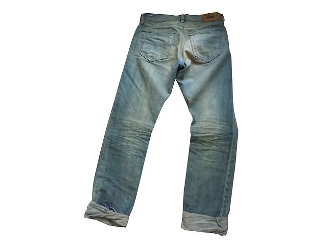 Vaqueros Diesel de algodón azul claro 36