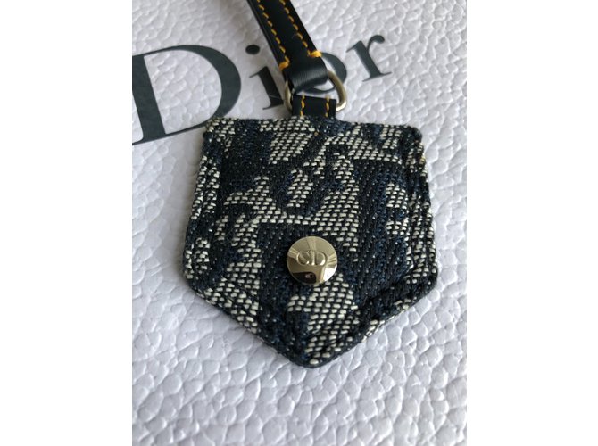 Christian Dior Amuletos bolsa Azul  ref.108776