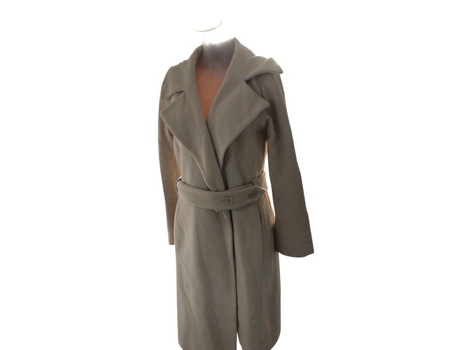 Vanessa Bruno Coats, Outerwear Beige Wool Angora  ref.108784
