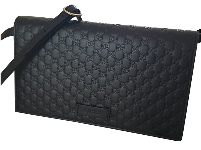 Gucci Wallet Black Leather  ref.108787