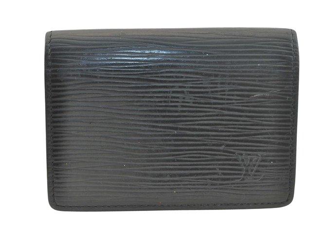 Louis Vuitton Enveloppe Negro Lienzo  ref.108884