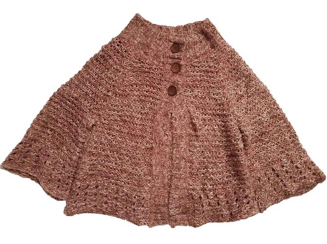 Free People Strickjacke Wolle Nylon Polyester Mehrfarbig L Mehrfarben