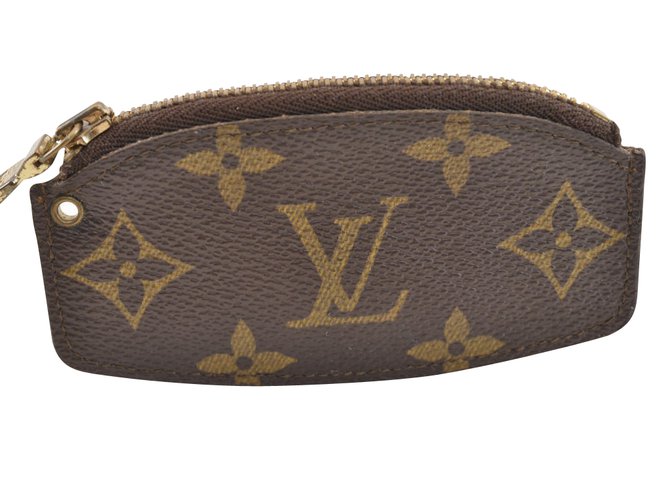 Louis Vuitton Coin Case Brown Cloth  ref.108916