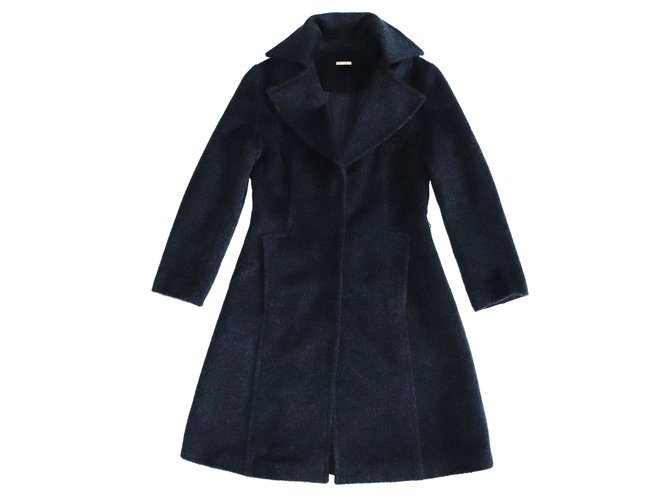 Max Mara Coats, Outerwear Dark grey Wool  ref.108968