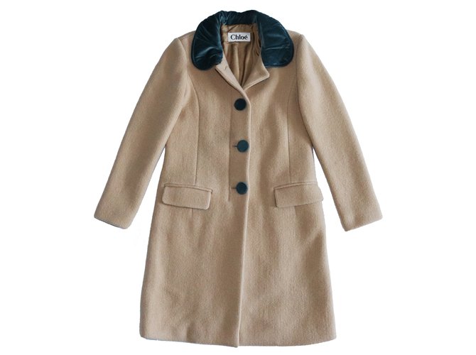 Chloé Coats, Outerwear Brown Wool  ref.108970
