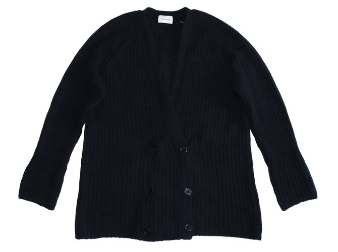 Ganni Knitwear Black Wool Nylon Angora  ref.108973