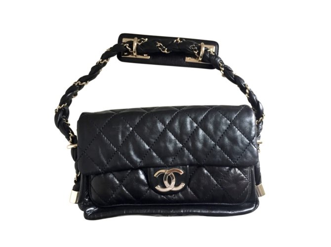 Chanel bag Black Leather  ref.109006