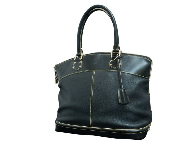 Louis Vuitton Lockit Black Leather  ref.109021