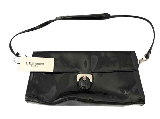 Lk Bennett Clutch bags Black Patent leather  ref.109034