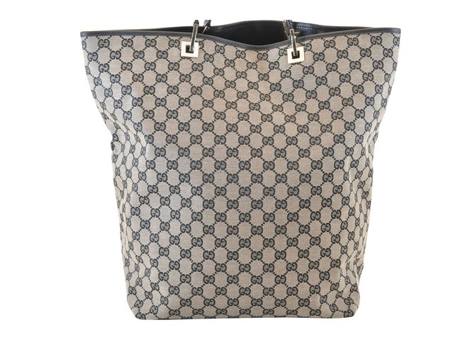 Tote bag Gucci Sherry Line GG Blu Tela  ref.109114