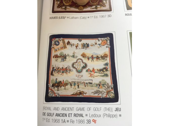 Hermès the royal and ancient game Multiple colors Silk  ref.109180