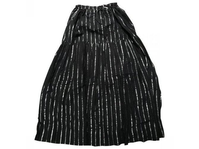 Isabel Marant Etoile Skirts Black Cotton  ref.109212