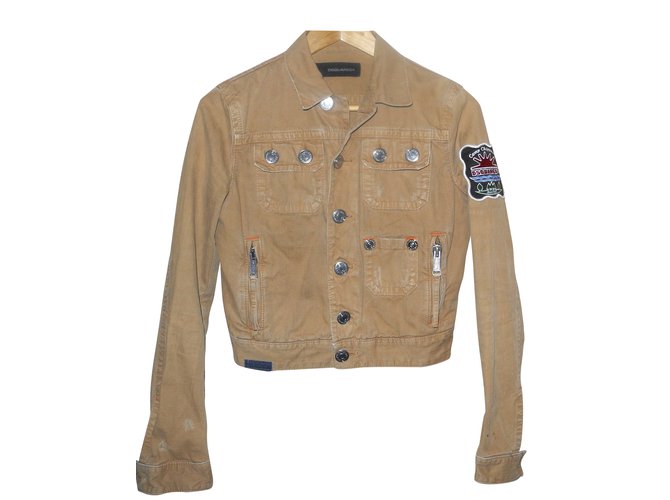 Dsquared2 Jackets Light brown Cotton  ref.109247