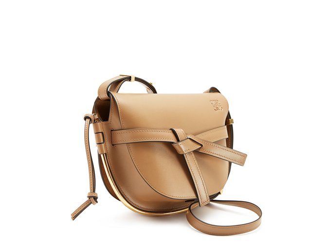 Loewe Frame small Gate Sand Leather  ref.109260