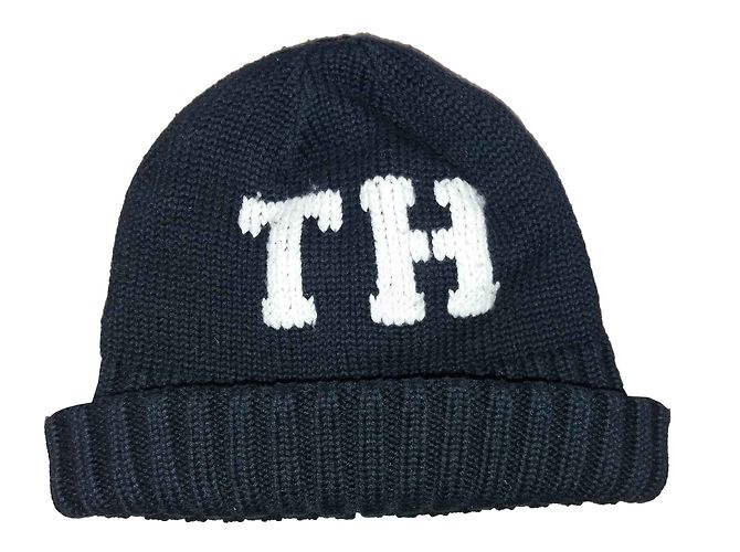 Berretto Tommy Hilfiger in cotone blu navy