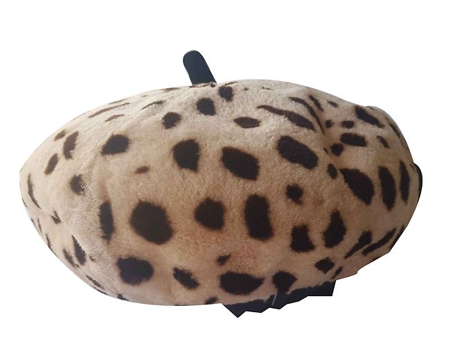 Chanel cappelli Stampa leopardo Pelliccia