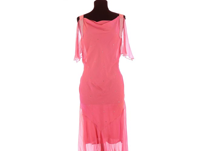 Christian Dior Dress Pink Silk  ref.109475