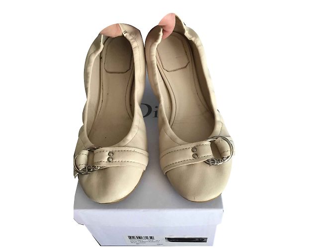 Christian Dior Urban Ballerinas Leder eggshell 37