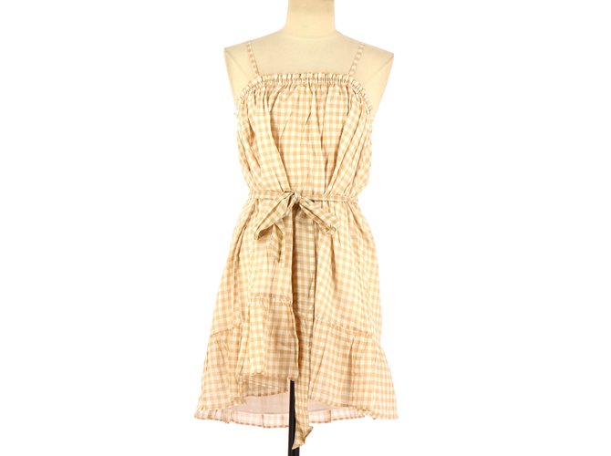 Bel Air Dress Beige Cotton  ref.109712