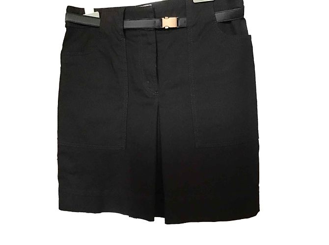 Falda de algodón negra Cerruti 1881 Negro