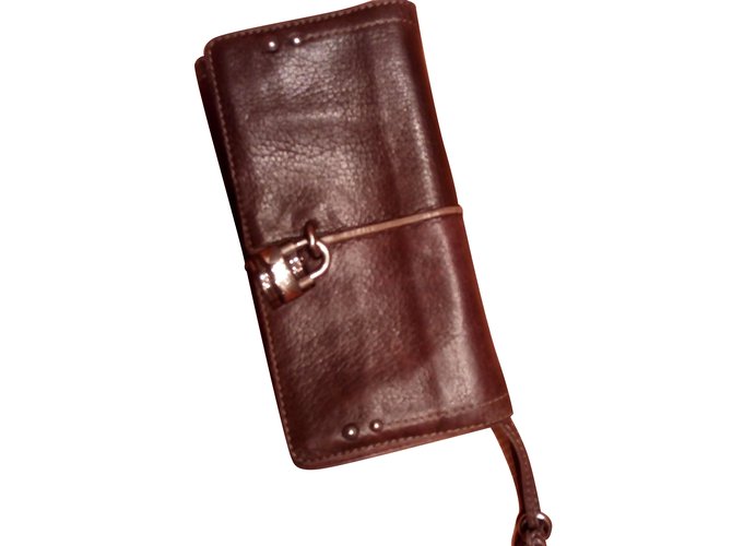 Chloé Wallets Brown Leather  ref.109850