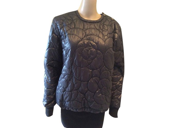 Chanel coco neige jacket Black Polyamide  ref.109979